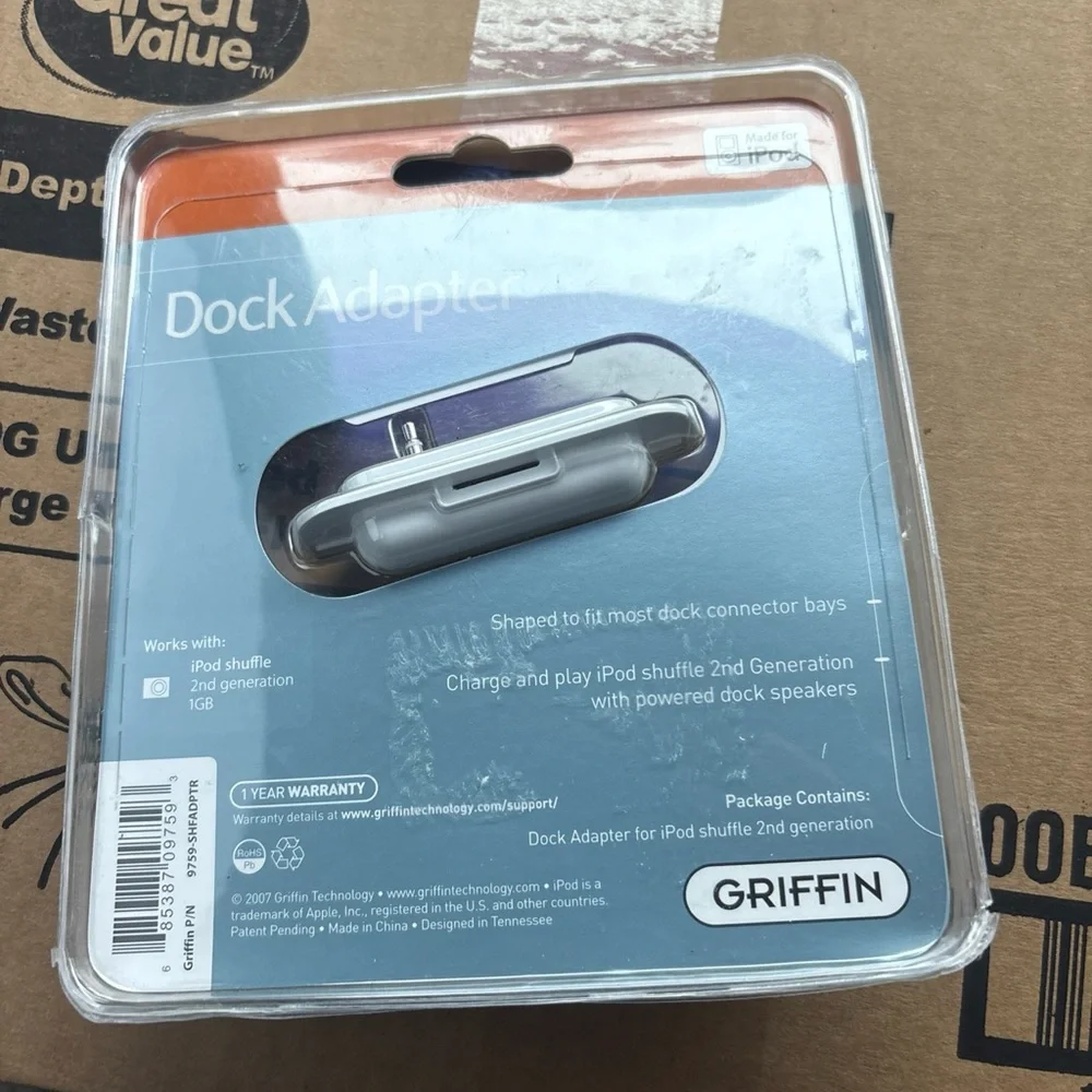 Griffin Technology Dock Adapter For 2nd Generation IPod Shuffle Apple Hi-Fi